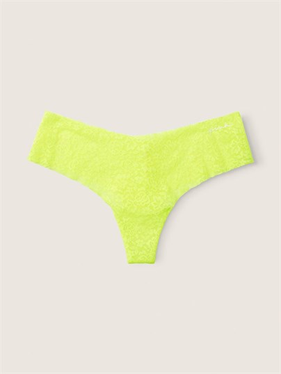 Victorias S Secret Pink Lazer Kesim Yumuşak Dantelli Tanga