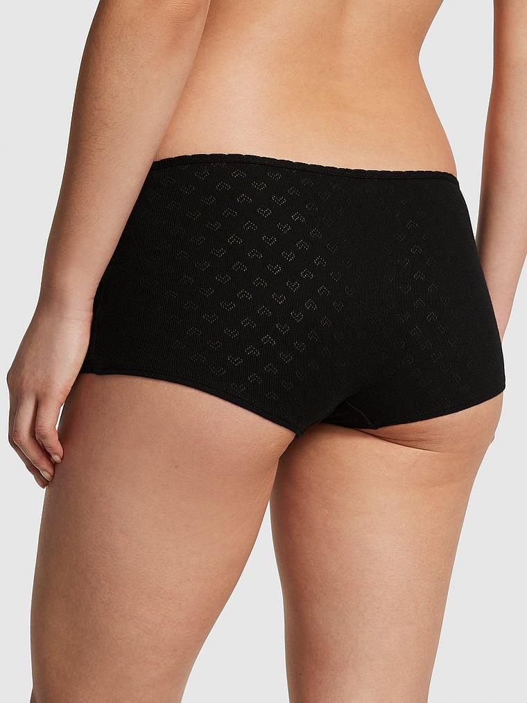 Pink Pamuklu Boyshort Kulot arka görünümü