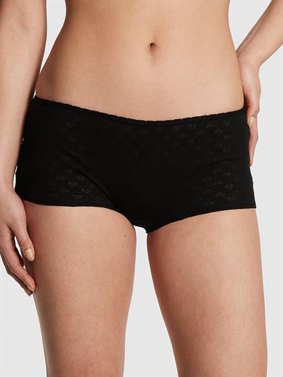 Pink Pamuklu Boyshort Kulot ön görünüm