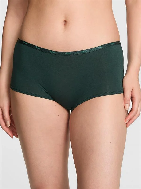 Pink Logolu Pamuklu Boyshort Kulot ön görünüm