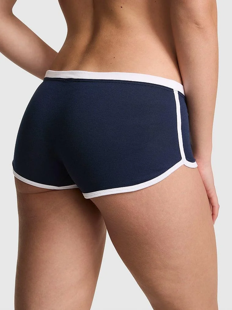 Pink Pamuklu Boyshort Kulot arka görünüm