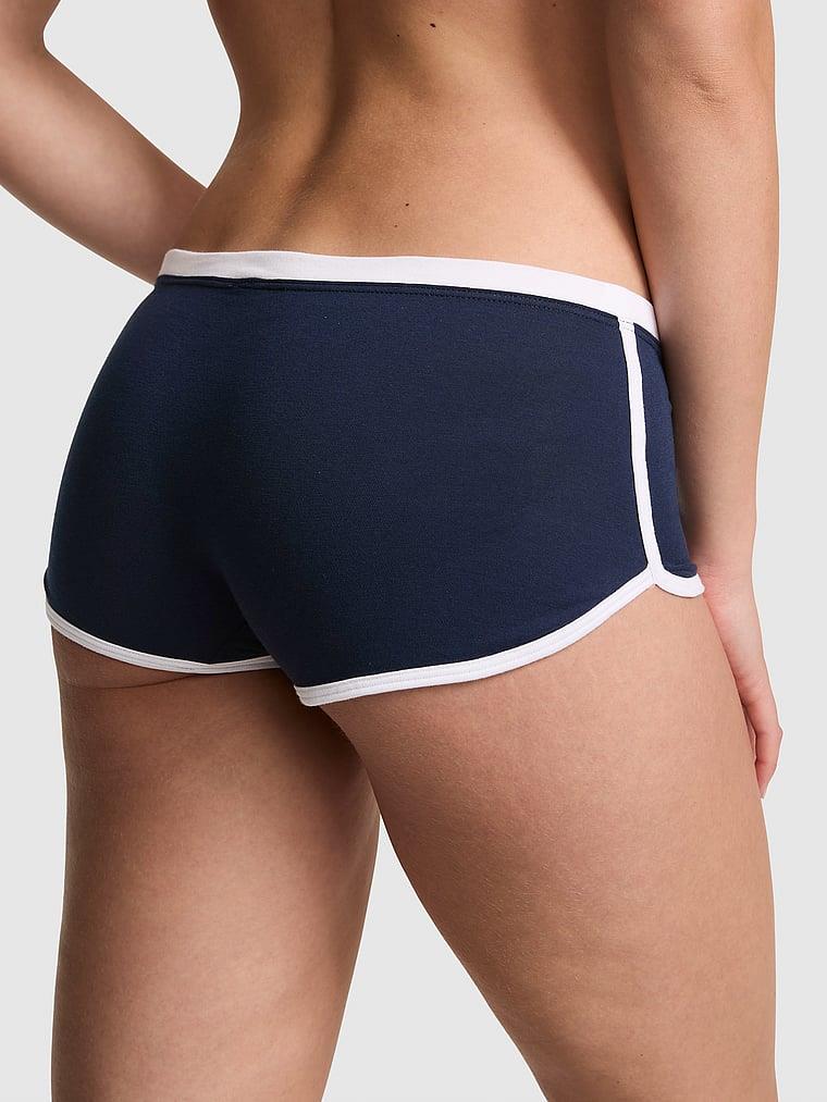 Pink Pamuklu Boyshort Kulot arka görünümü