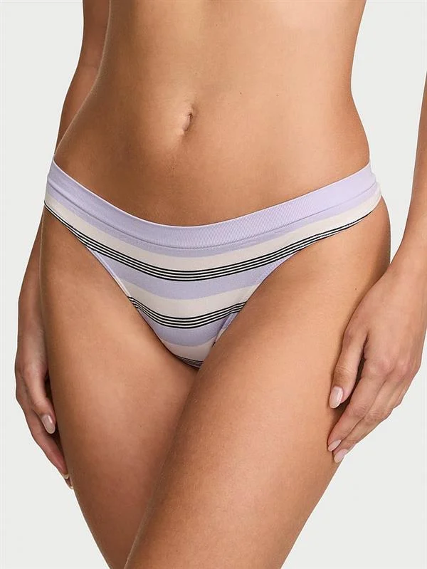 Seamless Cizgili Tanga ön görünüm