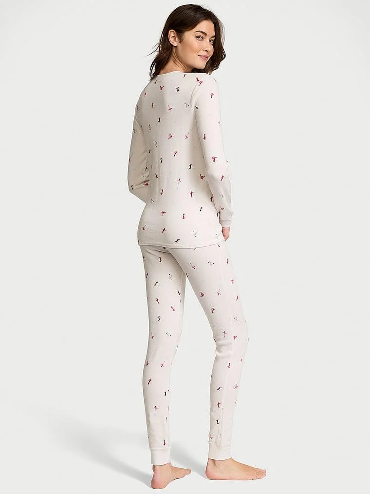 Termal Uzun Pijama Takimi arka görünüm