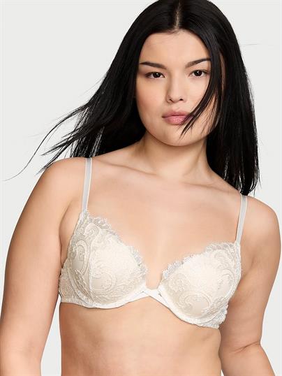Boho Cicek Islemeli Push Up Sütyen ön görünüm