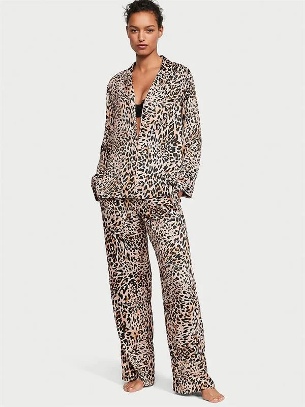 Saten Pijama Takimi ön görünüm