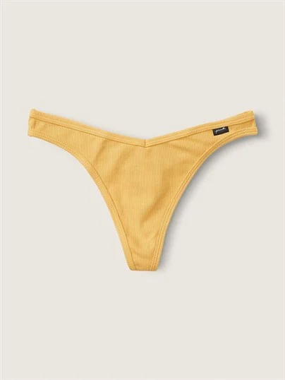 Pink Pamuk Tanga Kulot