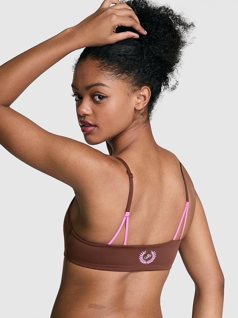 Pink Relay Kare Yaka Sporcu Sütyeni arka görünümü