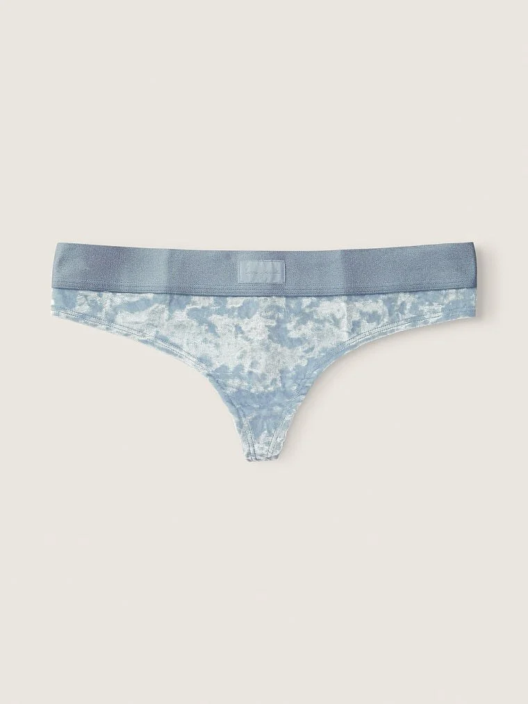 Pink Kadife Tanga Kulot arka görünüm