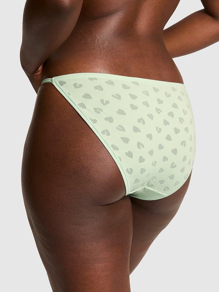 Pink Pamuklu String Bikini Kulotu arka görünüm