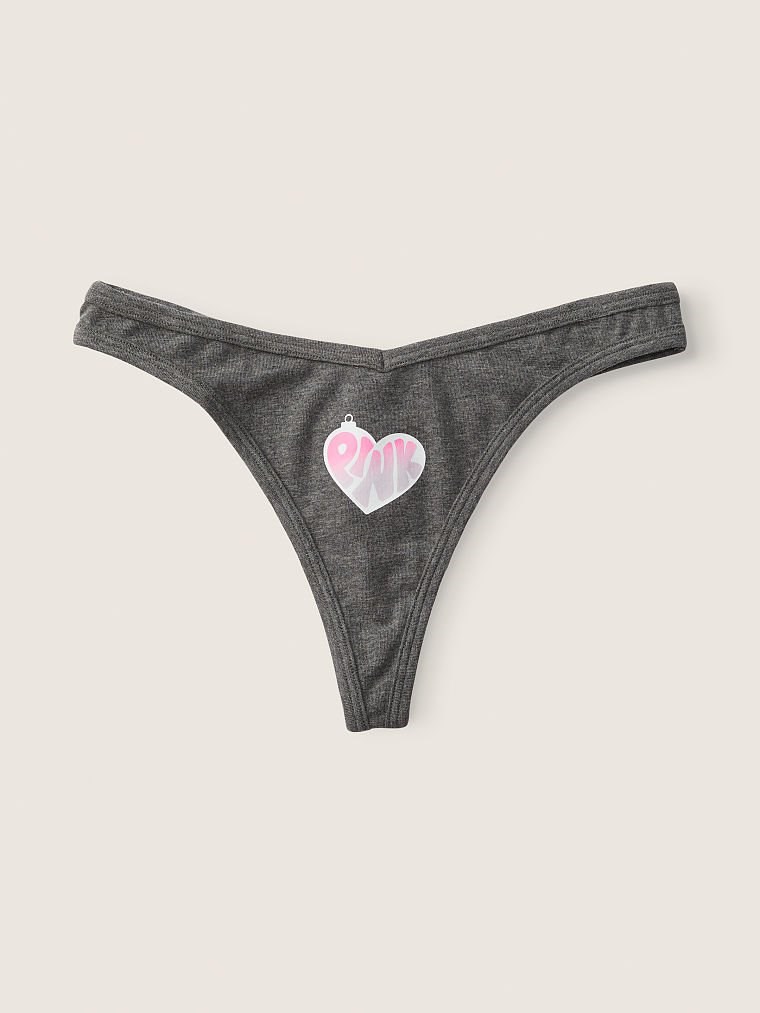 Pink Pamuklu Tanga Kulot arka görünümü
