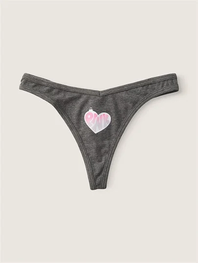 Pink Pamuklu Tanga Kulot