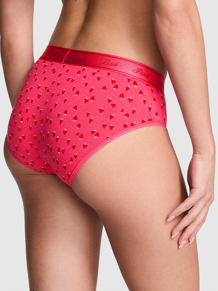 Pink Logolu Pamuklu Hiphugger Kulot arka görünümü