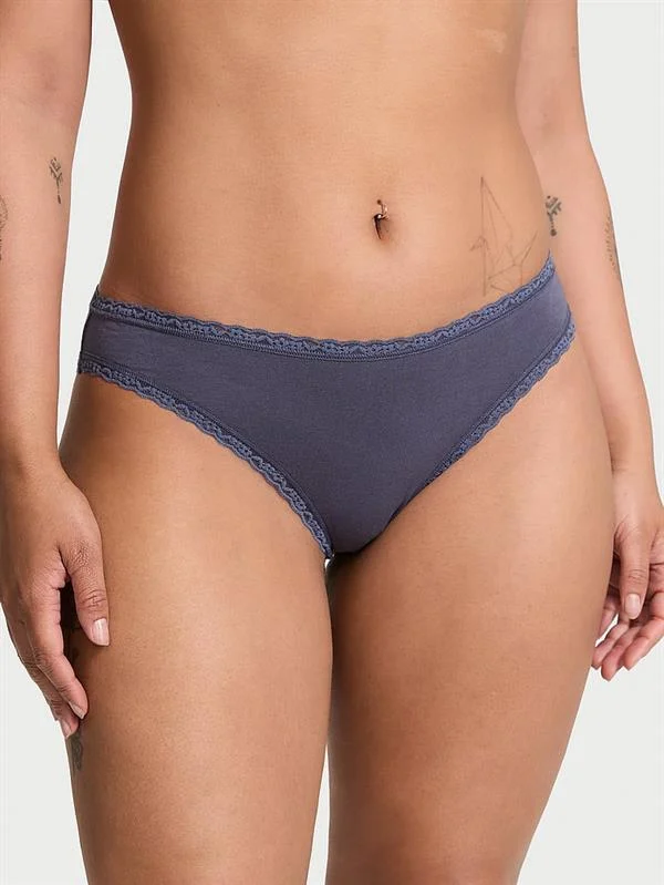 Dantelli Pamuklu Bikini Kulot ön görünüm