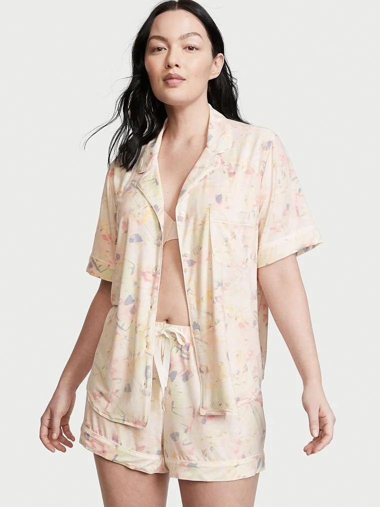 Modal Kısa Pijama Takimi arka görünüm