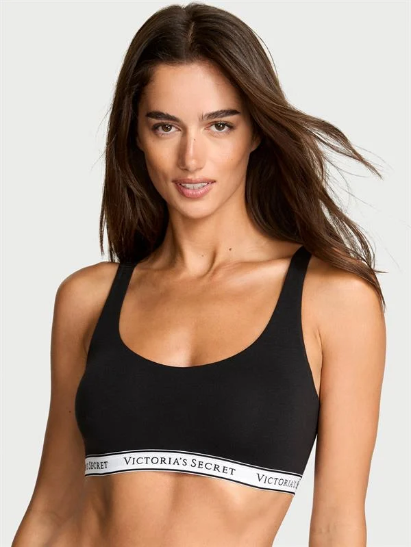 Pamuklu Balensiz Scoop Bralet ön görünüm
