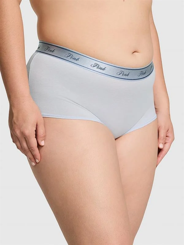 Pink Logolu Pamuklu Boyshort Kulot ön görünüm