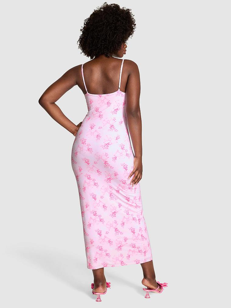 Pink Pink X Loveshackfancy Modal Midi Elbise arka görünümü
