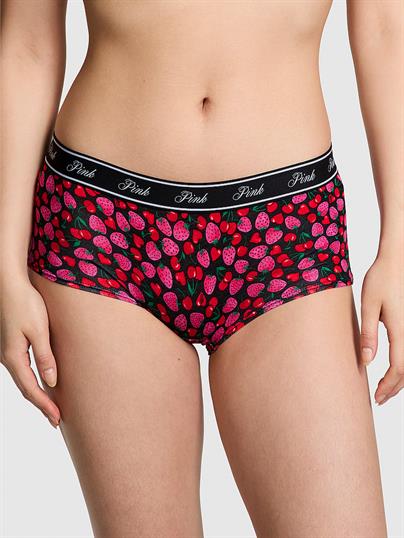 Pink Logolu Pamuklu Boyshort Kulot ön görünüm