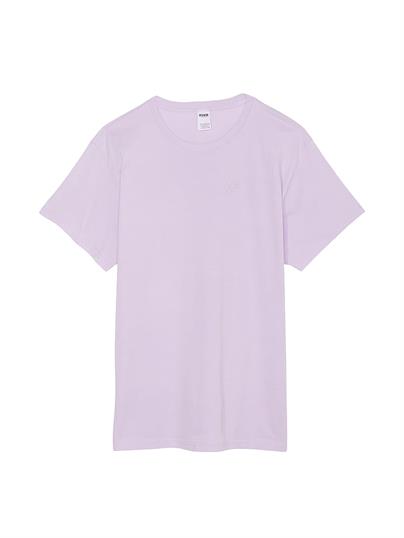 Pink Oversize Kısa Kollu Kampus Tisort