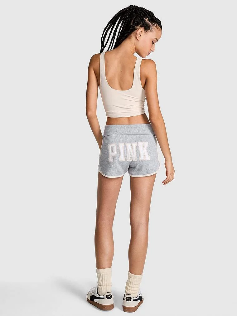 Pink Ivy Terry Katlanabilir Bel Detayli Sort arka görünümü