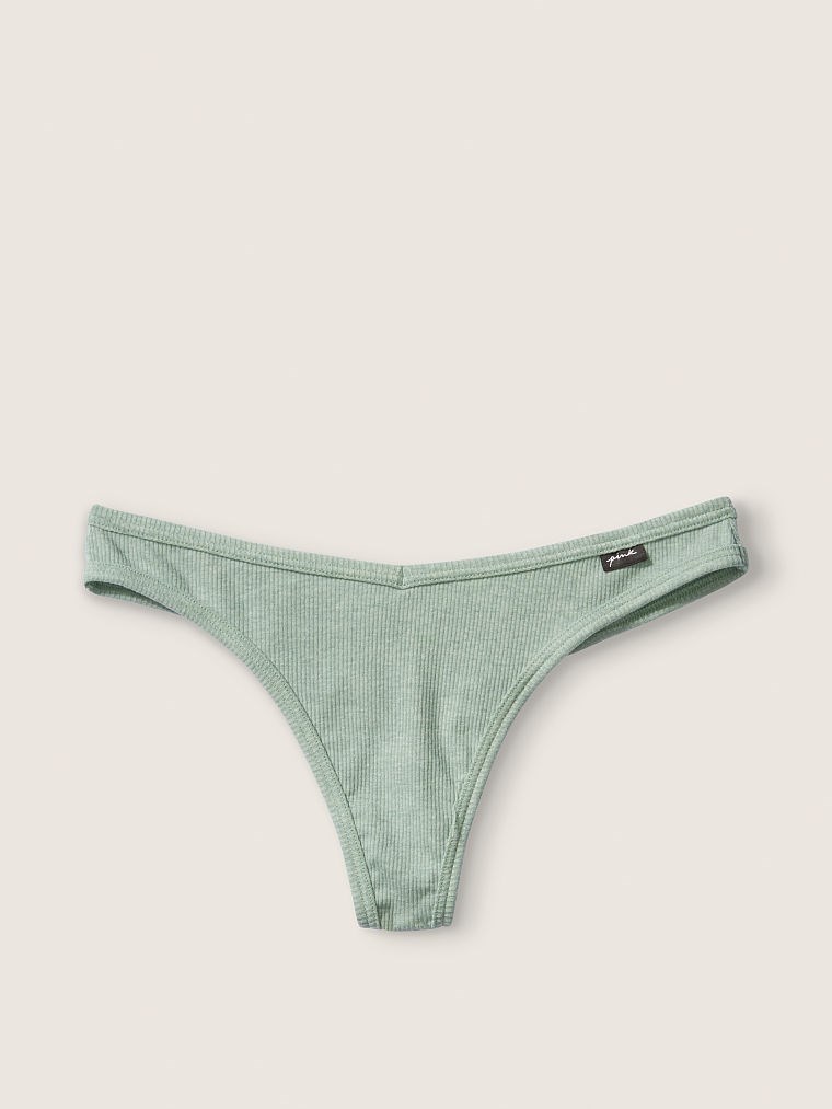 Pink Pamuk Tanga Kulot arka görünümü