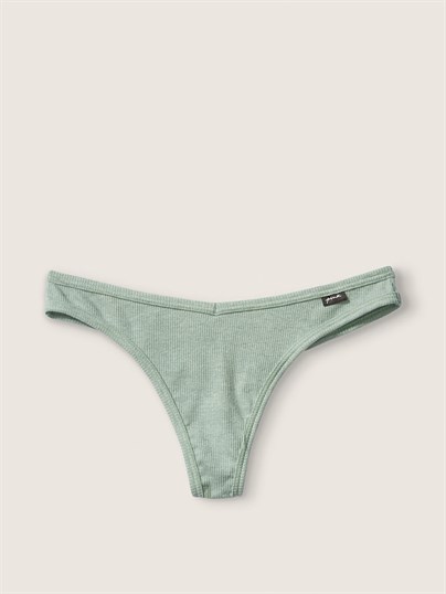 Pink Pamuk Tanga Kulot