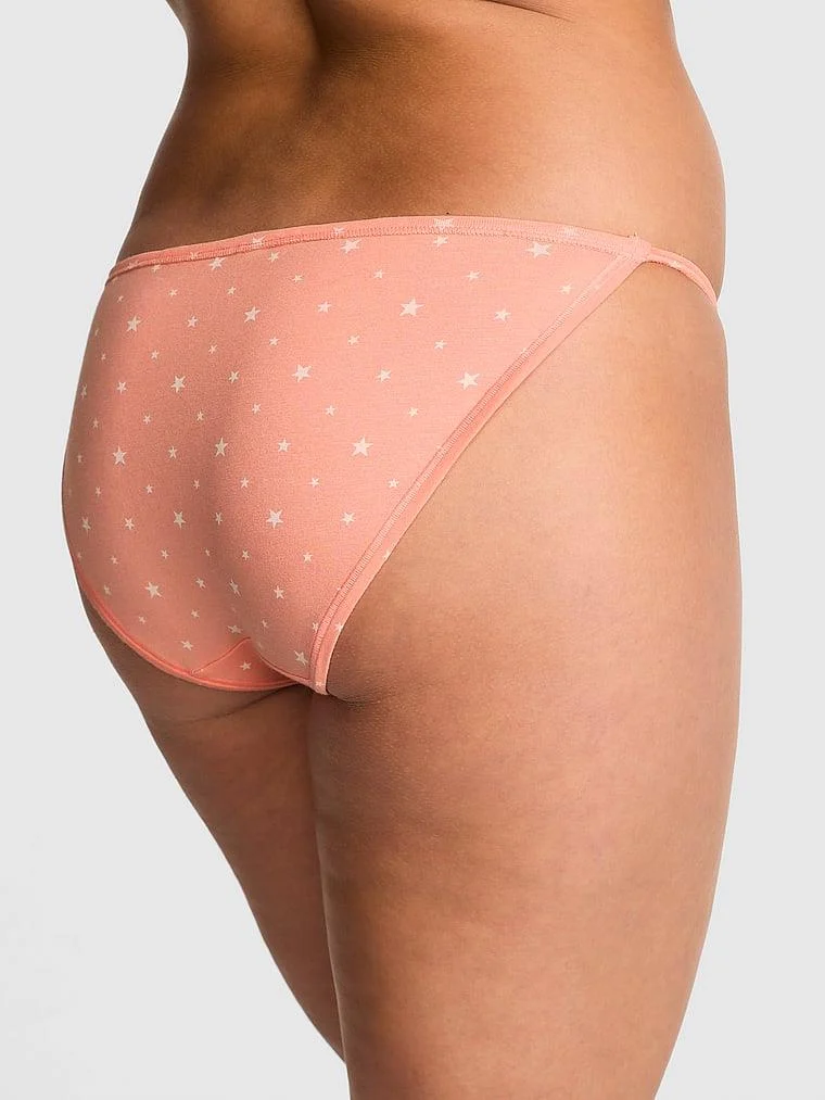 Pink Pamuklu Askili Bikini Kulot arka görünüm
