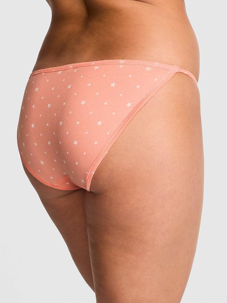 Pink Pamuklu Askili Bikini Kulot arka görünümü