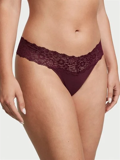Posey Beli Dantelli Pamuklu Tanga