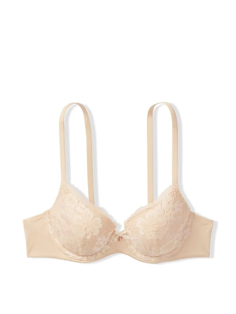 Body By Victoria Ince Astarli Yumuşak Ve Dantel Demi Sütyen arka görünüm