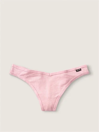 Pink Pamuk Tanga Kulot