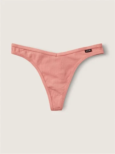Pink Pamuk Tanga Kulot