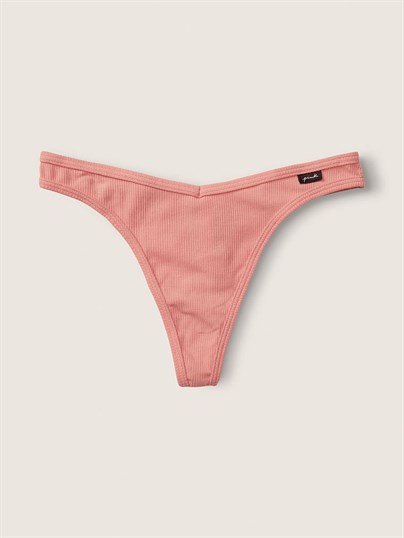 Pink Pamuk Tanga Kulot