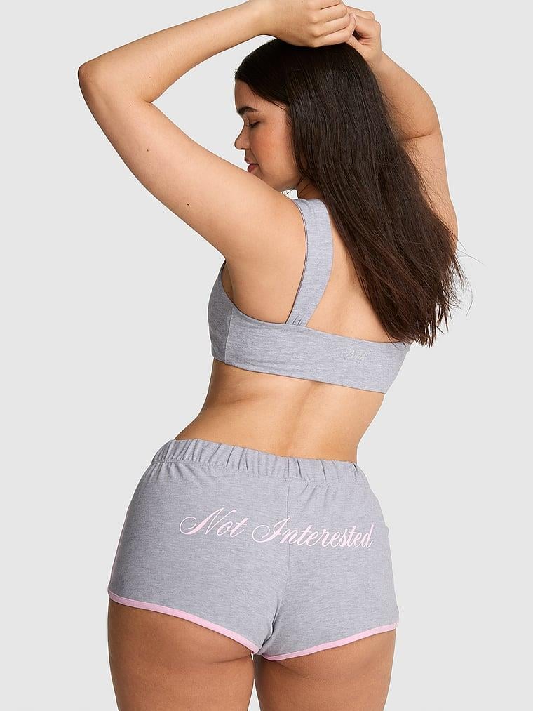 Pink Pamuklu Modal Mini Sort arka görünüm