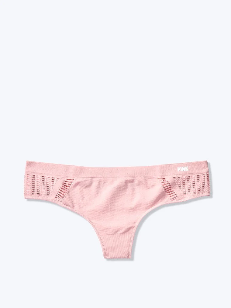 Pink Seamless Tanga Kulot arka görünüm