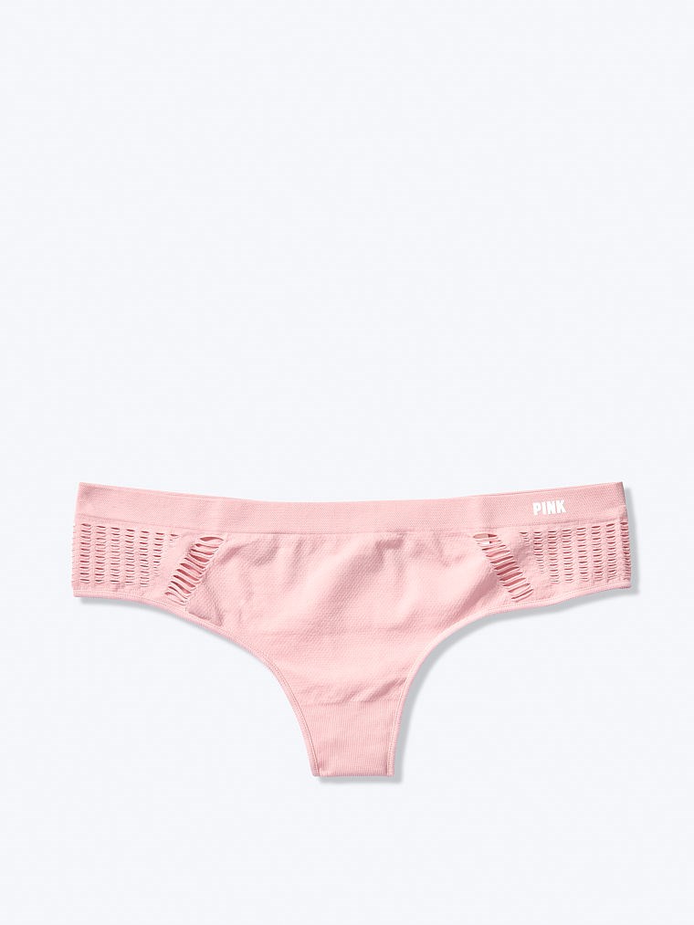 Pink Seamless Tanga Kulot arka görünümü