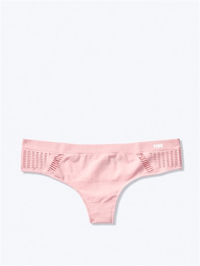 Pink Seamless Tanga Kulot