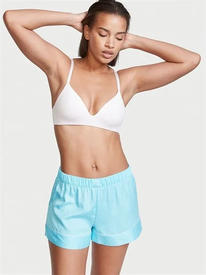 Saten Pijama Sort ön görünüm