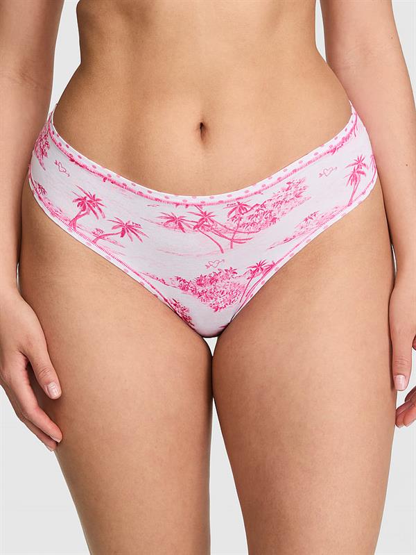 Pink Pamuklu Cheeky Kulot ön görünüm