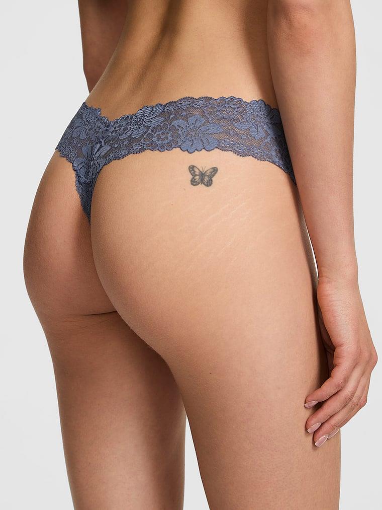 Pink Wink Dantelli Tanga arka görünümü