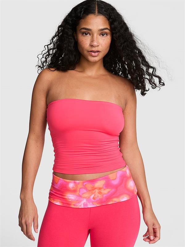 Pink Pink Base Stretch Straplez Bustiyer