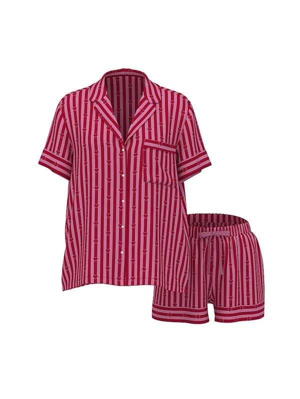 Saten Kısa Pijama Takimi
