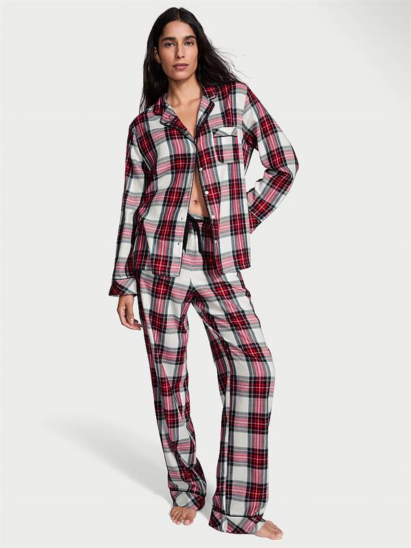 Flanel Uzun Pijama Takimi