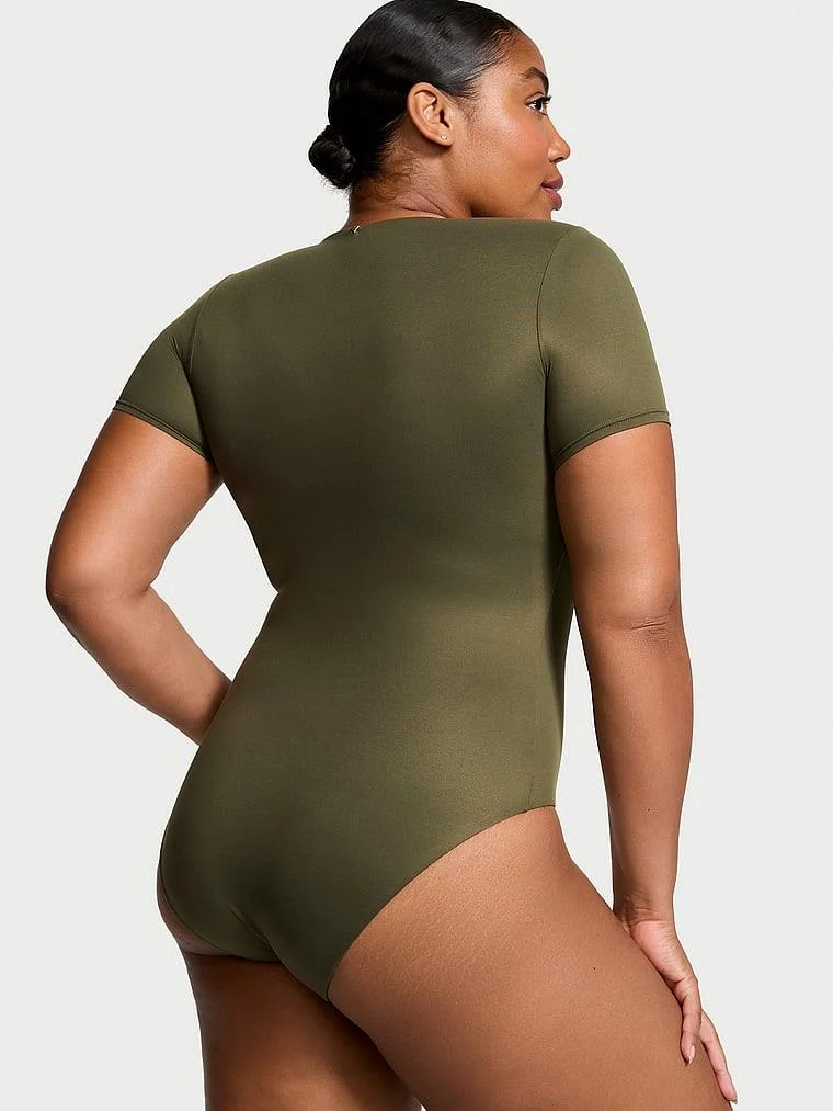 Feathersoft Essentials Kısa Kollu Bodysuit arka görünüm