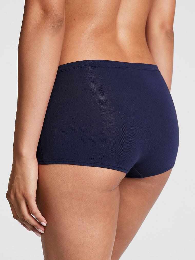 Pink Pamuklu Boyshort Kulot arka görünümü
