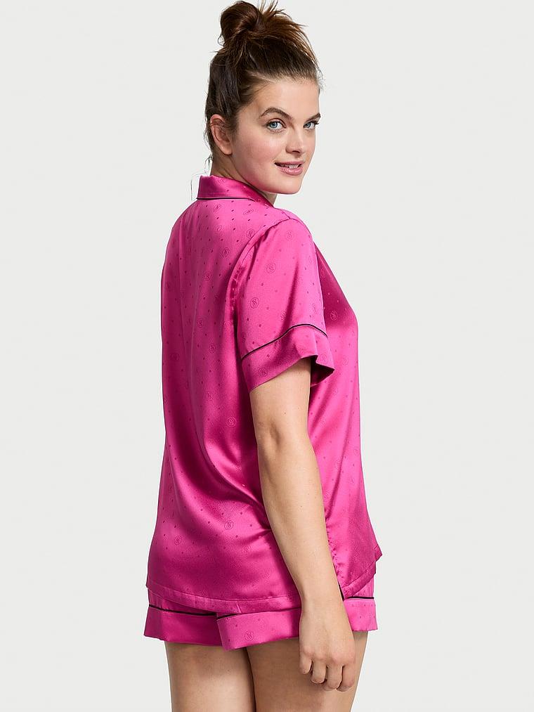Saten Kısa Pijama Takimi arka görünümü