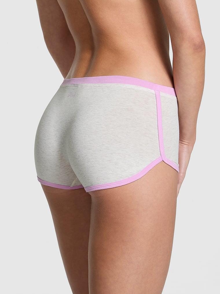 Pink Pamuklu Boyshort Kulot arka görünümü