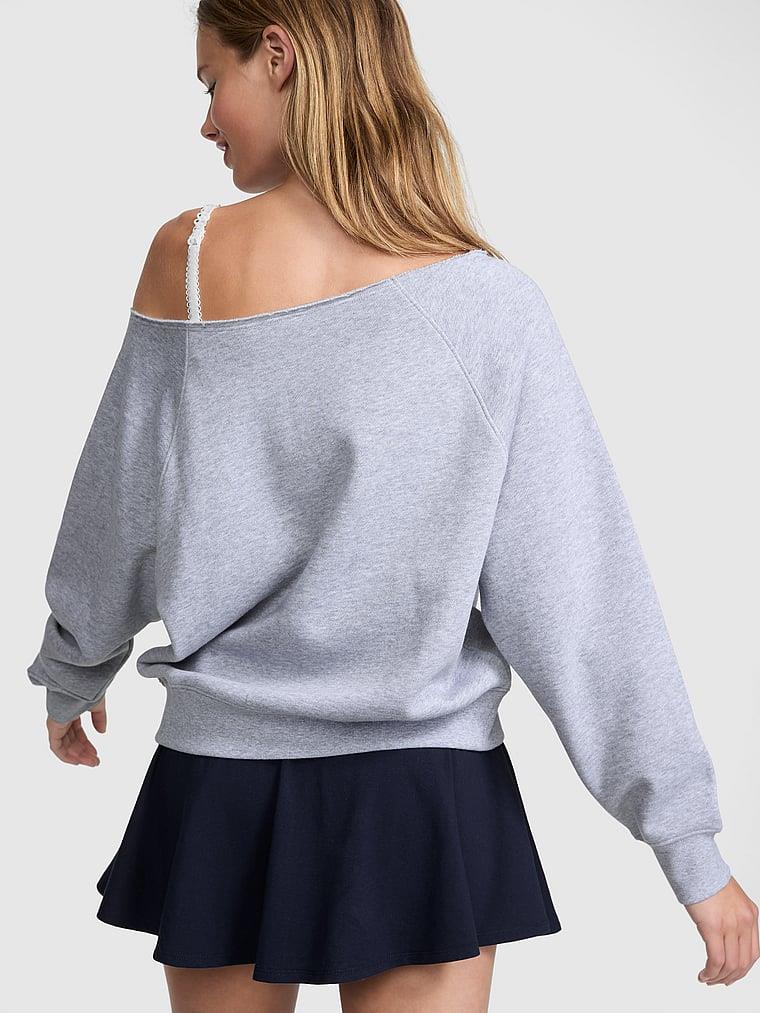 Pink Ivy Omzu Acik Sweatshirt arka görünümü