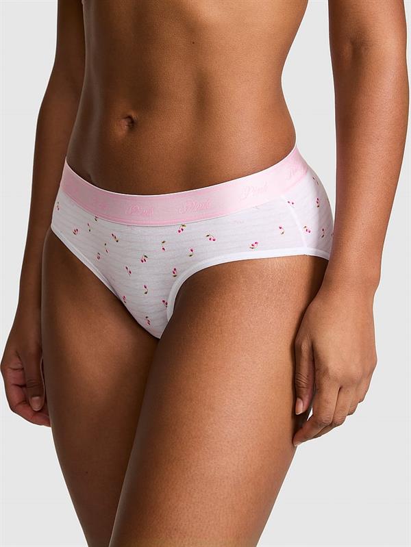 Pink Logolu Pamuklu Hiphugger Kulot ön görünüm